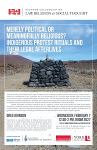 Image of the event “Merely Political or Meaningfully Religious? Indigenous Protest Rituals and Their Legal Afterlives".